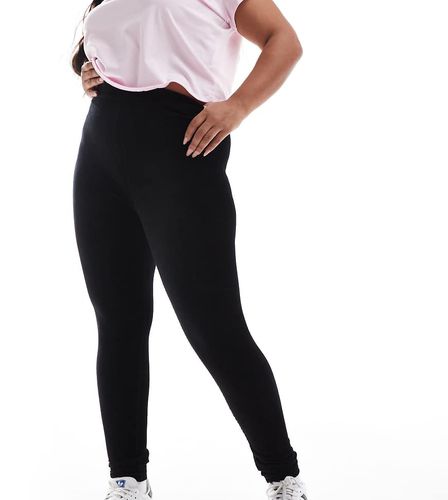 Leggings neri in velluto a coste - Yours - Modalova