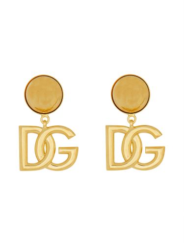 Orecchini con logo dg - dolce & gabbana - Modalova