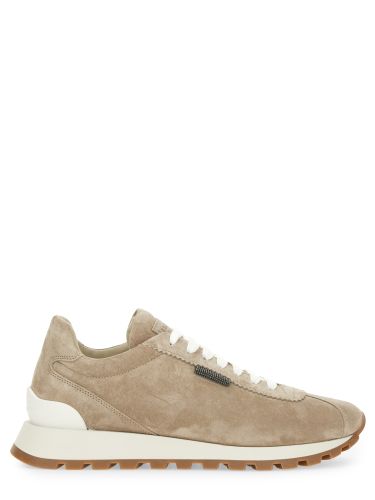 Runner in camoscio con shiny tab - brunello cucinelli - Modalova