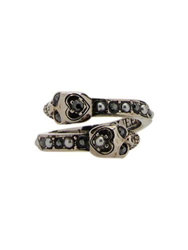 Alexander mcqueen anello twin skull - alexander mcqueen - Modalova