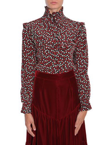 Stand up collar blouse - saint laurent - Modalova