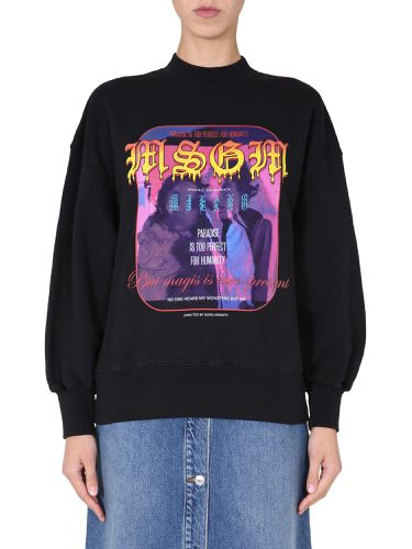 Msgm paricollo sweatshirt - msgm - Modalova