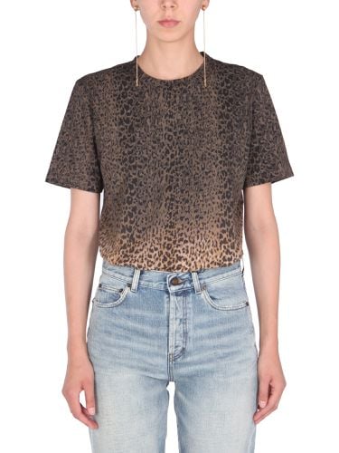 Saint laurent crew neck t-shirt - saint laurent - Modalova