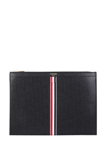 Medium document holder with zip - thom browne - Modalova