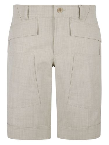 Grain de poudre wool bermuda shorts - burberry - Modalova