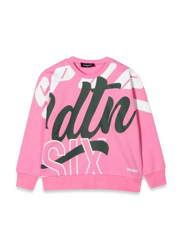 Crewneck sweatshirt allover writing - dsquared - Modalova