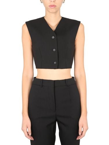 Max mara stretch wool canvas vest - max mara - Modalova