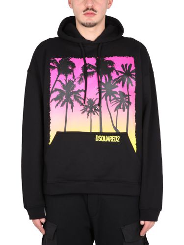 Dsquared sunrise print sweatshirt - dsquared - Modalova