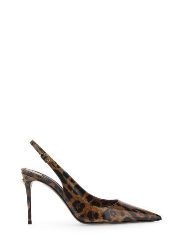 Dolce & gabbana leather sling back - dolce & gabbana - Modalova