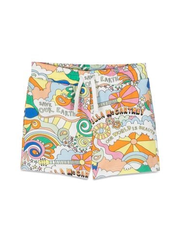 Patterned sweatshirt bermuda shorts - stella mccartney - Modalova