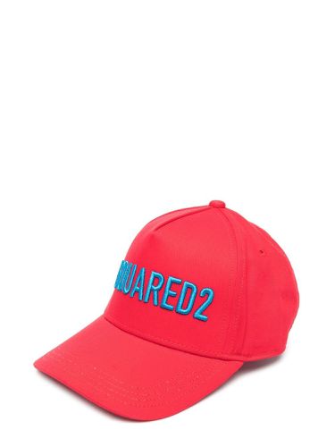 Hat with visor embroidered logo - dsquared - Modalova