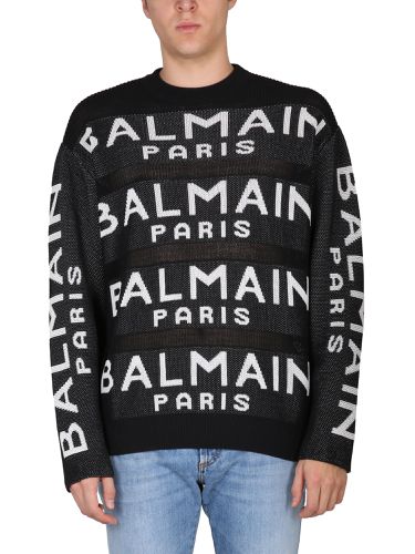 Balmain jersey with logo - balmain - Modalova