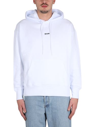 Msgm sweatshirt with micro logo - msgm - Modalova