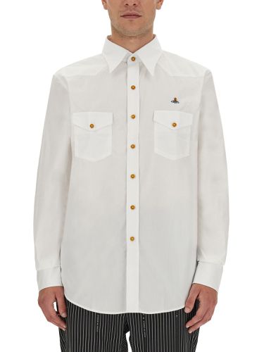 Vivienne westwood orb logo shirt - vivienne westwood - Modalova