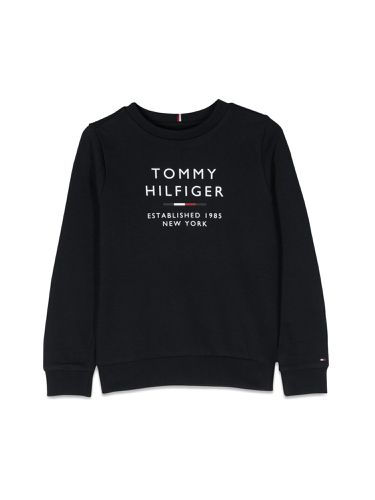 Logo crewneck sweatshirt - tommy hilfiger - Modalova