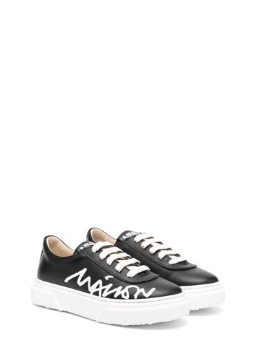 Maxi logo print sneakers - mm6 maison margiela - Modalova