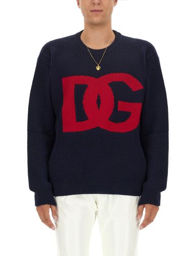 Dolce & gabbana jersey with logo - dolce & gabbana - Modalova