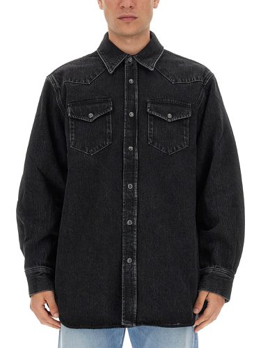 Denim button down shirt - acne studios - Modalova