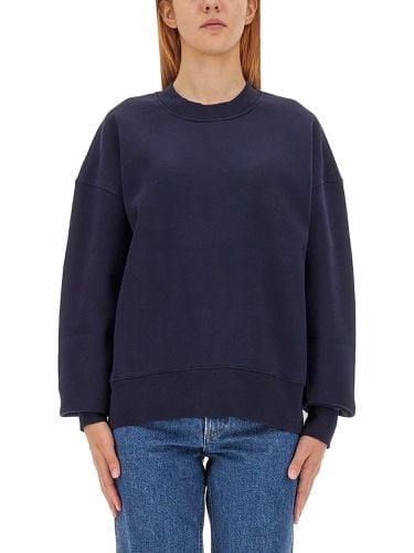 Sweatshirt with logo embroidery - ami paris - Modalova