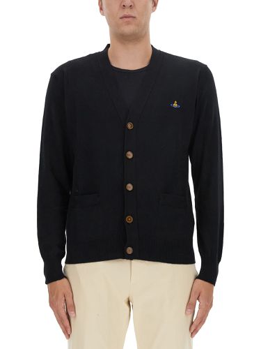 Cardigan with logo - vivienne westwood - Modalova