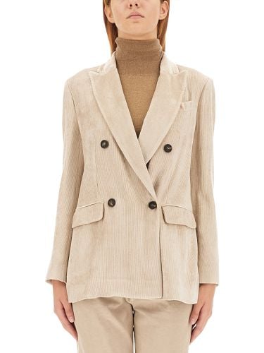 Double-breasted jacket - brunello cucinelli - Modalova