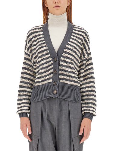 Brunello cucinelli striped cardigan - brunello cucinelli - Modalova