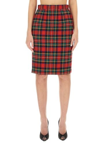 Saint laurent tartan pencil skirt - saint laurent - Modalova