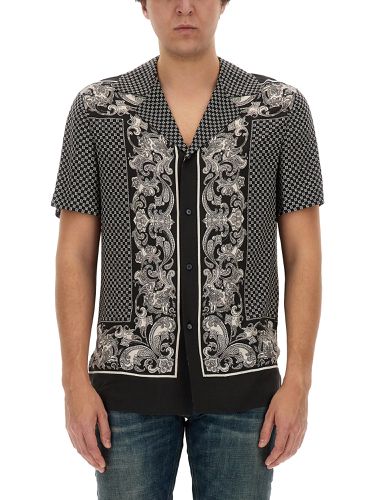 Monogram paisley stamoa shirt - balmain - Modalova