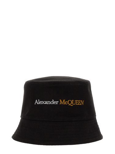 Bucket hat with logo - alexander mcqueen - Modalova