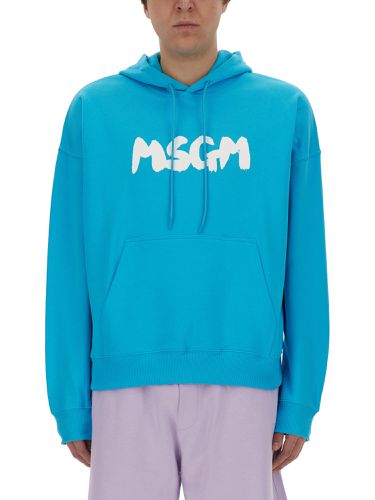 Msgm sweatshirt with logo - msgm - Modalova