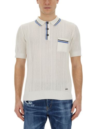 Dsquared knitted polo - dsquared - Modalova