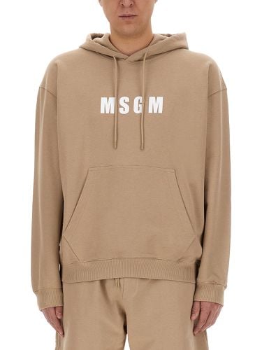 Msgm sweatshirt with logo - msgm - Modalova