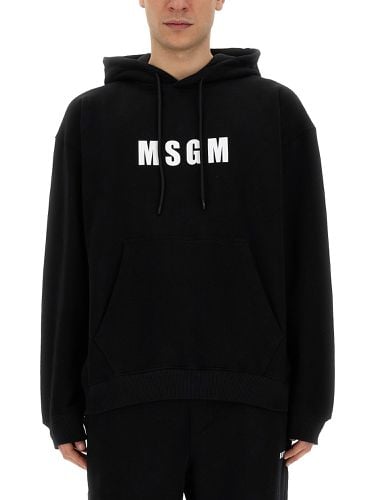 Msgm sweatshirt with logo - msgm - Modalova