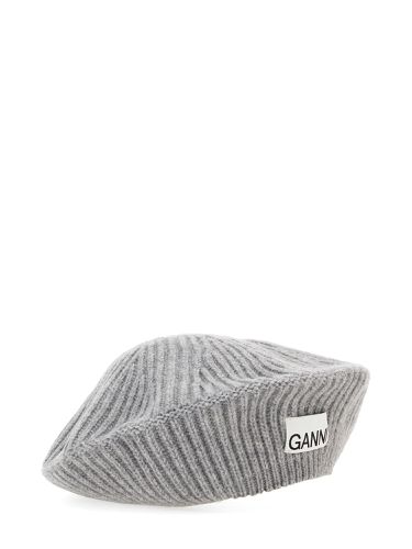 Ganni ribbed knit beanie - ganni - Modalova