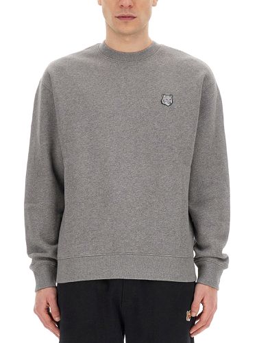 Sweatshirt with fox patch - maison kitsuné - Modalova