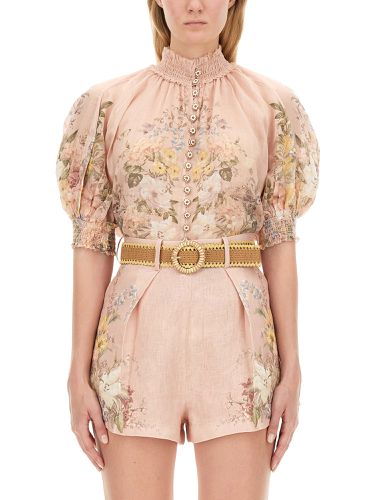 Blouse with floral pattern - zimmermann - Modalova