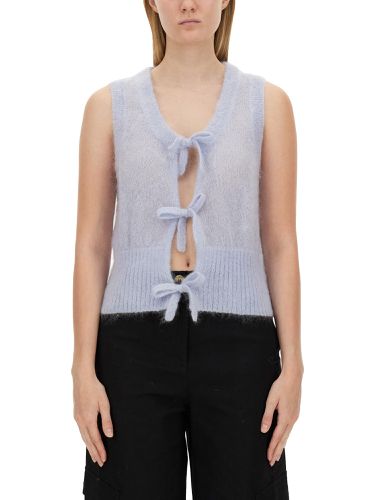 Ganni vest with bow - ganni - Modalova