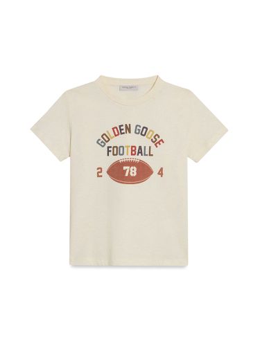 Journey/ boy's t-shirt/ cotton jersey golden state print 78 - golden goose - Modalova