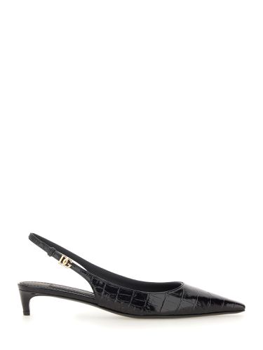 Dolce & gabbana slingback with logo - dolce & gabbana - Modalova