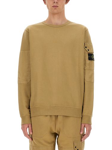 Stone island sweatshirt with logo - stone island - Modalova