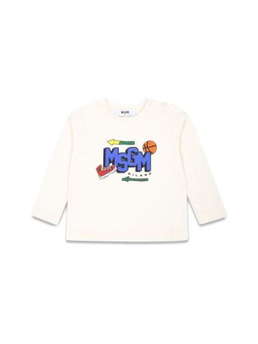 Msgm jersey long sleeve baby boy - msgm - Modalova