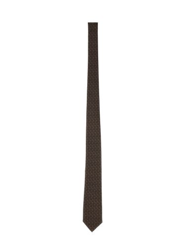 Ferragamo jacquard tie - ferragamo - Modalova