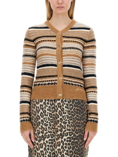 Ganni cardigan with stripe pattern - ganni - Modalova