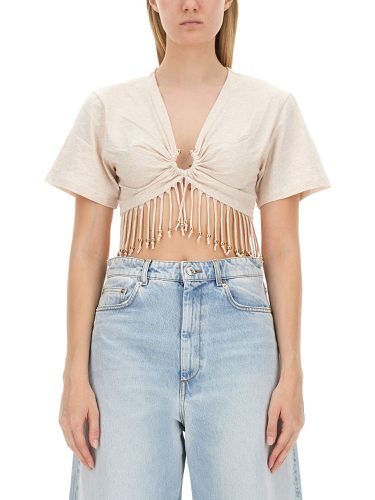 Rabanne fringed t-shirt - rabanne - Modalova