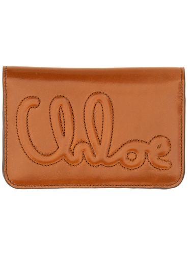 Chloe' wallet with logo - chloe' - Modalova