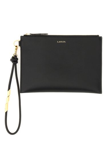 Lanvin leather clutch - lanvin - Modalova