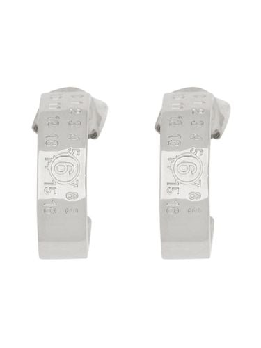 Mm6 maison margiela logo earrings - mm6 maison margiela - Modalova