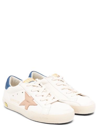 Super star nappa leather upper and list nubuck star leather heel - golden goose - Modalova