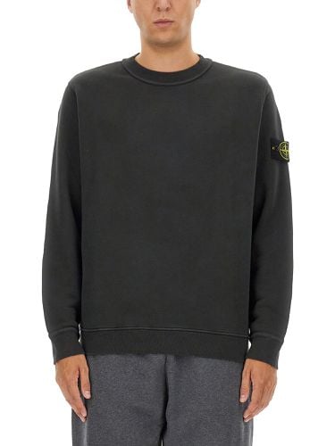 Stone island sweatshirt with logo - stone island - Modalova