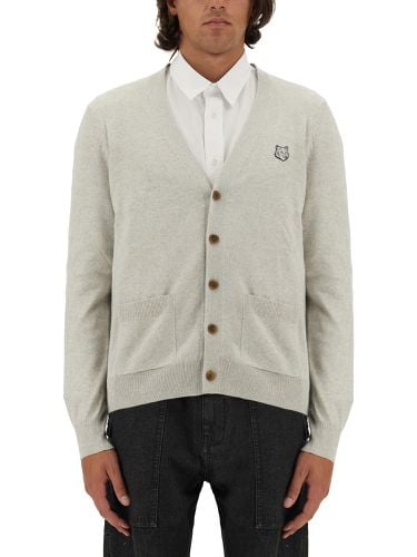 Maison kitsuné fox patch cardigan - maison kitsuné - Modalova